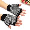 Damen Atmungsaktive Rutschfeste Outdoor Fitnessstudio Sport Yoga Übung Halbfingerhandschuhe
