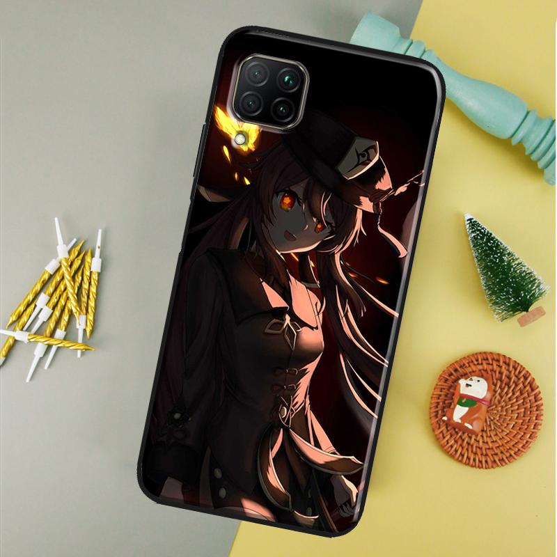 Hu Tao Genshin Impact For Huawei Nova 12i 11i 8i 12s 9 10 SE Y90 Y60 Y70 Y72 Y61 Y91 P20 P30 P40 Lite P60 Pro Case