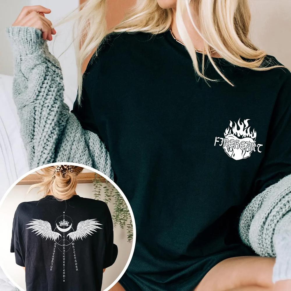 T-shirt da Comfort da Lettore con Licenza Trono di Vetro Merch TOG Stampa SJM Girocollo Unisex Maglietta Divertente Abbigliamento Trendy Casual Streetwear