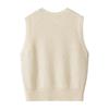 Women's Cashmere V-Neck Sleeveless Knitted Vest, Autumn/Winter Layering, Versatile, Loose, Slimming, Warm Cardigan Outerwear