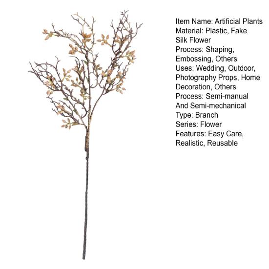 Artificial Edgeworthia Chrysantha Dead Branch Realistic Fake Tree Branch Home Office Wedding