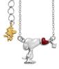 [SNOOPY] Limited Edition Snoopy Kiss Heart Necklace, 925 Silver, Red, Official