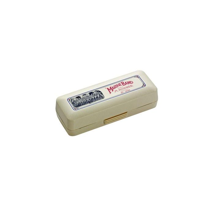 HOHNER Marine Band 1896/C 10-Hole Harmonica, Silver/Brown, Key: C