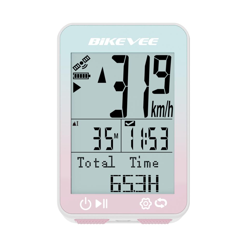 Neuester mehrsprachiger kabelloser GPS-Fahrradcomputer MPH KM/H Fahrrad-Tachometer Kilometerzähler Stoppuhr mit automatischer Start/Stopp-Funktion und Hintergrundbeleuchtung