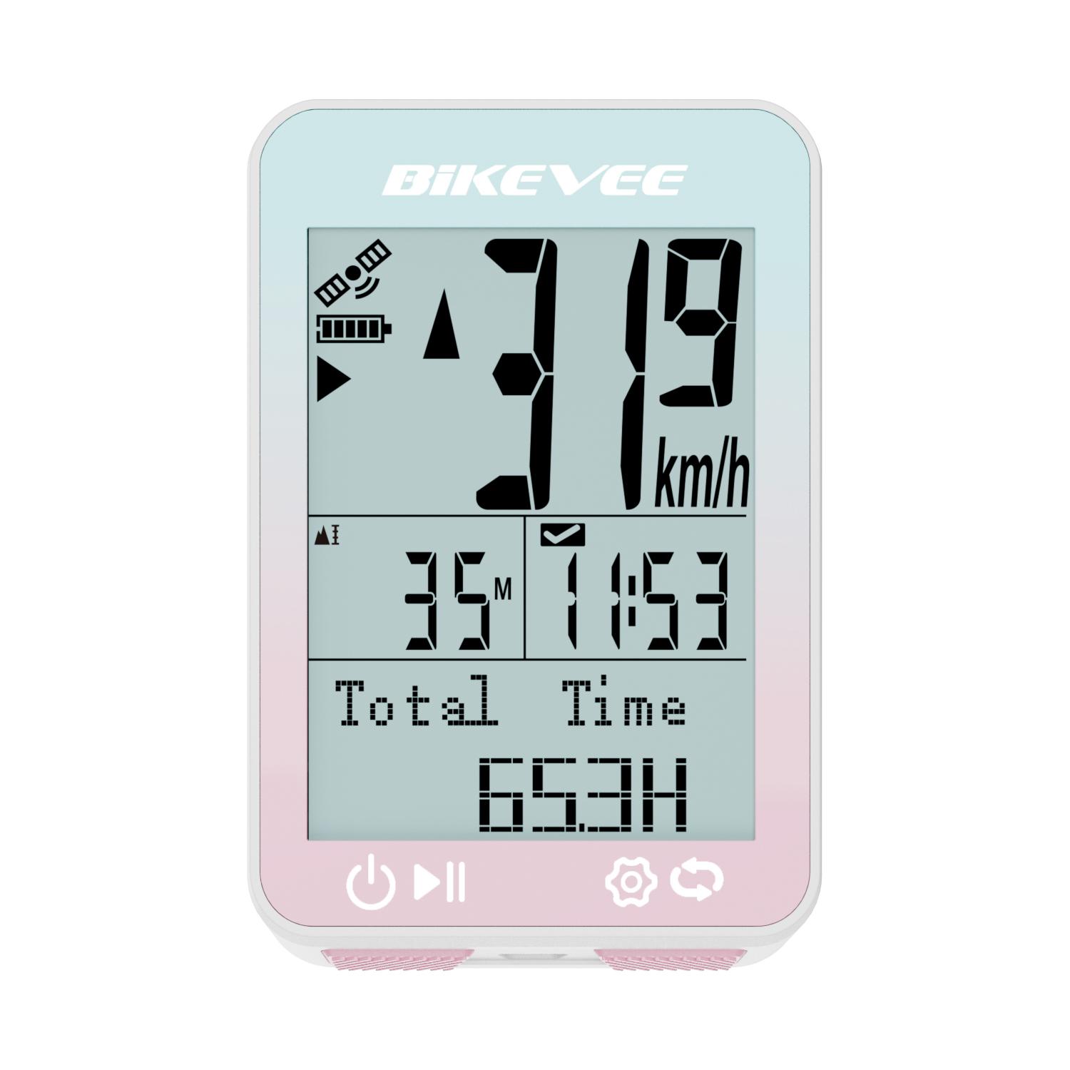 GPS Wireless Cycling Computer waterproof Multilanguage  MPH KM/H Bicycle Computer Speedometer Odometer stopwatch Tracker gradual change-1