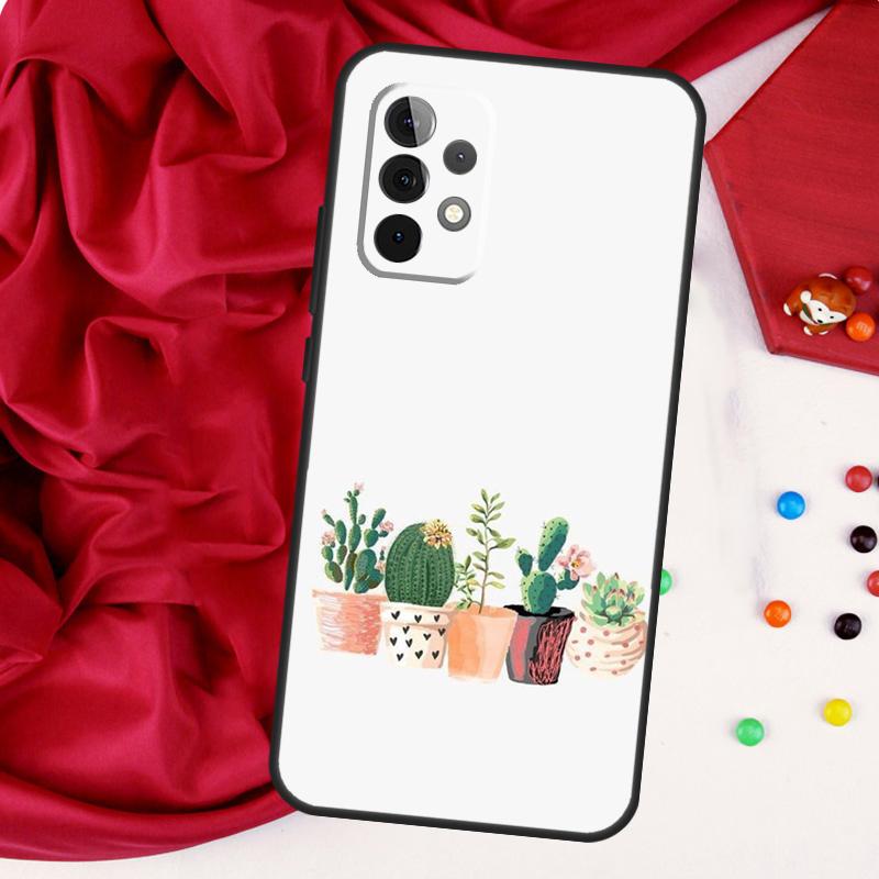 CACTUS BANANA RETRO VINTAGE SUMMER For Samsung Galaxy A56 A36 A26 A16 A05 A06 A22 A32 A52 A54 A34 A14 A55 A15 A53 A33 A35 Case