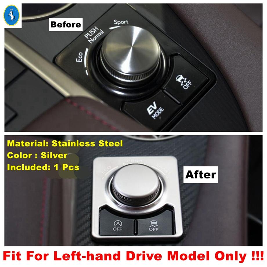 For Lexus RX RX450h 2016 -  Multimedia Knob Central Control Air AC CD Panel Cover Trim Accessories Interior Refit Silver Kit Model A