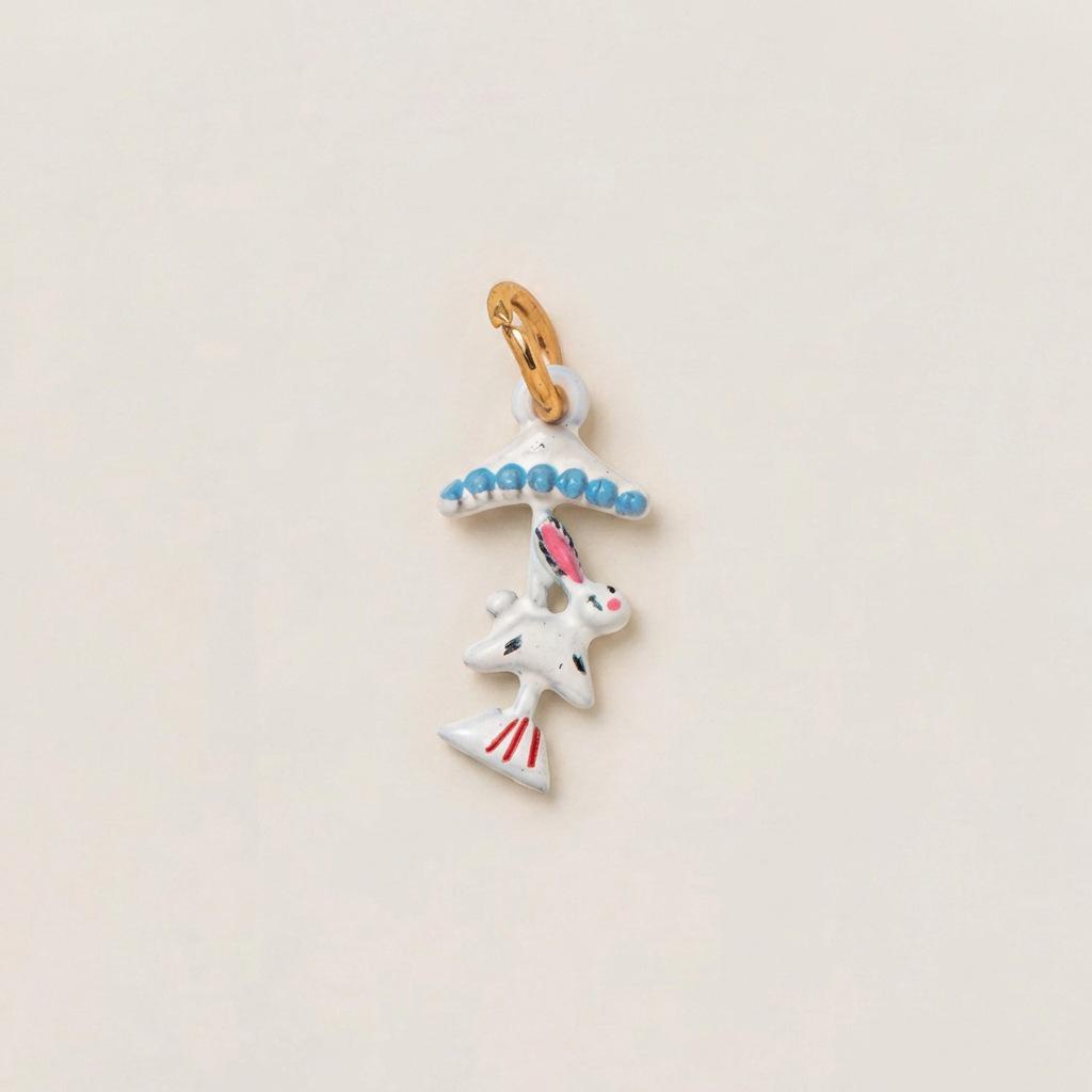 Europe's Hot-Selling Cute Pendant DIY Necklace: Little Fox, Rocking Horse, Mushroom, Swan, Rabbit, Rooster