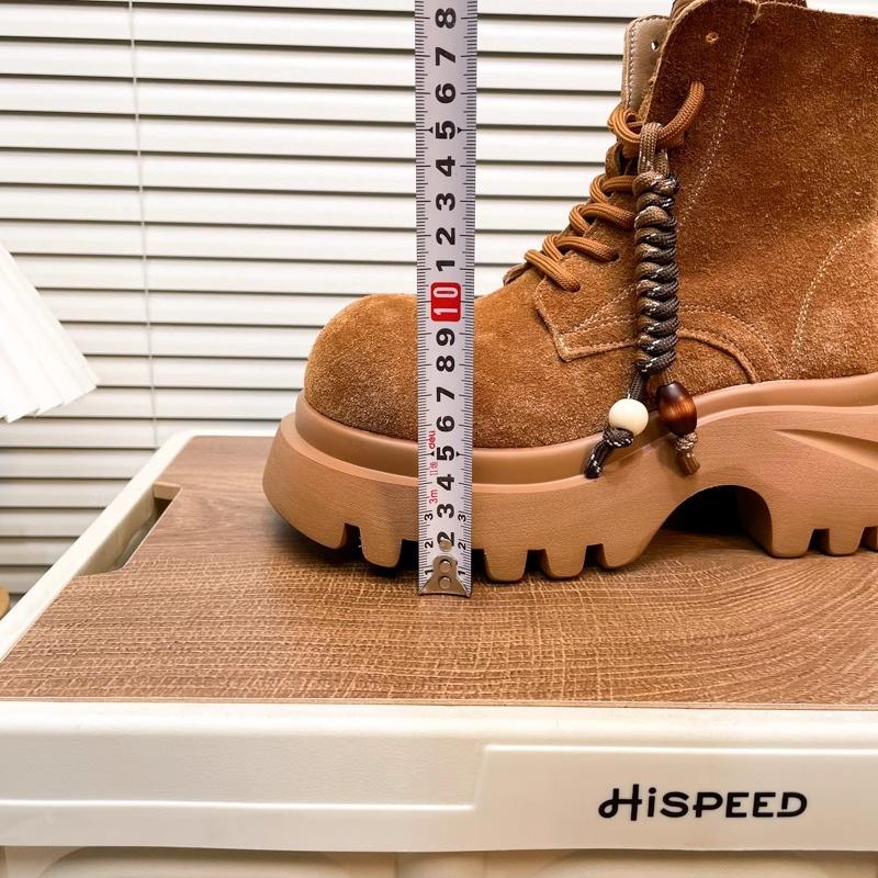 Matné měkké kožené boty na silné podrážce pro ženy, podzimní novinka 2025 dámské boty, kotníkové boty na šněrování s kulatou špičkou pro ženy