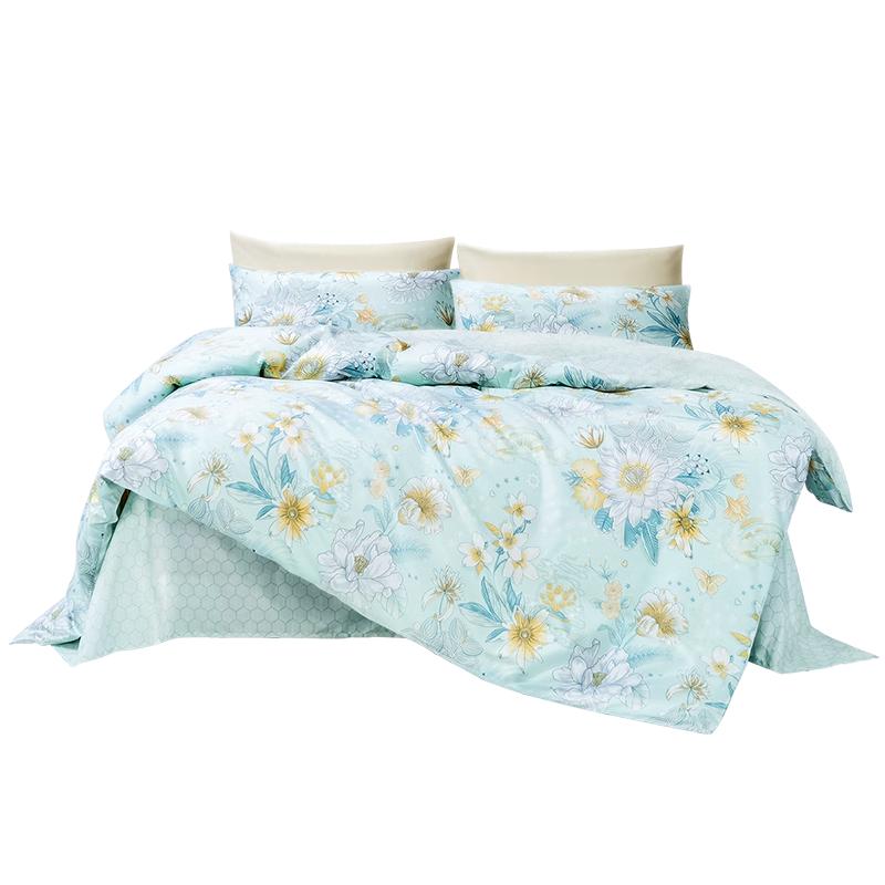 Fuanna Pure Cotton 3-Piece Bedding Set for Dorms