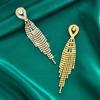Temperament retro jewelry fashion bride Joker Earrings studded tassel earrings