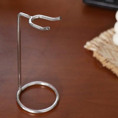 Portable Stainless Steel Shaver Storage Rack Safety Silver Shaver Holder Easy Carry Shaver Stand Manual Old-fashioned