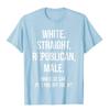 White Straight Republican Male Funny Republican T-Shirt Printed On Cotton Mens Tops & Tees Cartoon Brand T Shirt