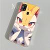 AP4 Fennekin Pokemon Clear Case for Samsung A04 A14 A23 A34 A54 M23 M33 M52 M53 Realme 10 9 C30S C35 C55 VIVO Y02 Y21 Y33S Y51 X80 V25 Cover