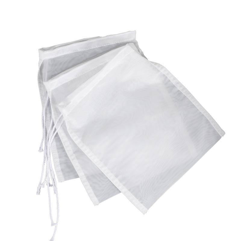 Homebrew Mesh Filter Bag for Brewing, Malt Boiling Wort Mash Strainer Tool, Nylon Food Strainer Bag, Wine, Soy Milk Filter, 1Pc