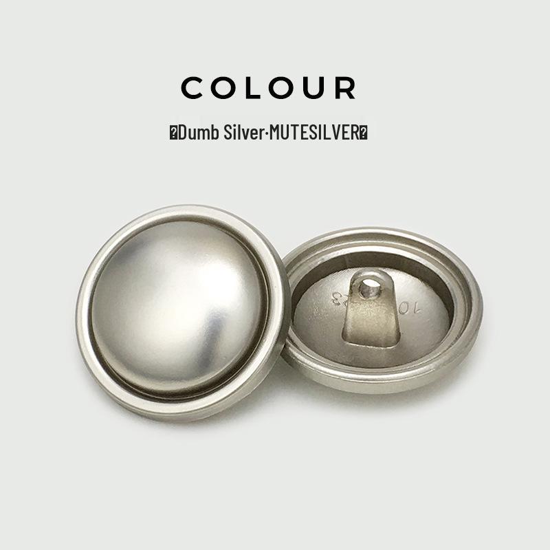 Versatile Matte Gold Mushroom Metal Button for Coat Decoration