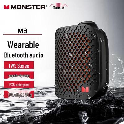 Monster M3 Portable Waterproof Bluetooth Speaker CN Plug (adapter Included)