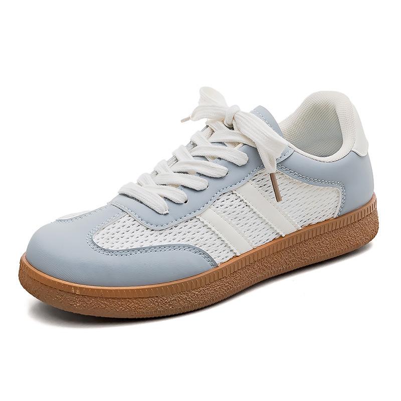 Neue atmungsaktive Mesh-Trainingsschuhe für Damen, neue Damenmode-Board-Schuhe für Frühling und Sommer, bequem, weiche Sohle, runde Spitze