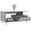 Vidaxl Coffee Table, Sonoma Grey Oak 90X49X45 Cm, Wood-Based
