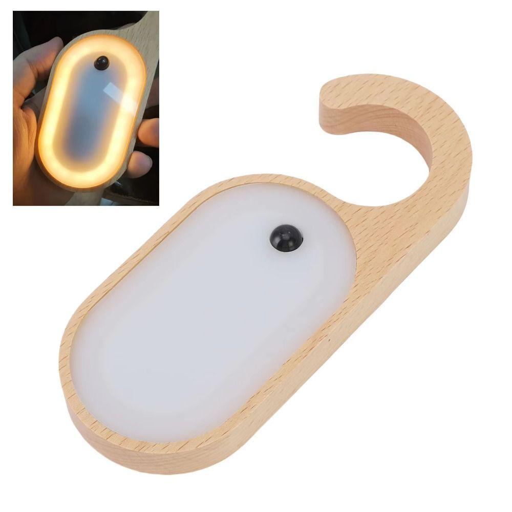 Hook Design LED Hanging Lamp Erasable Message Board Motion Sensor Night Light  Staircase