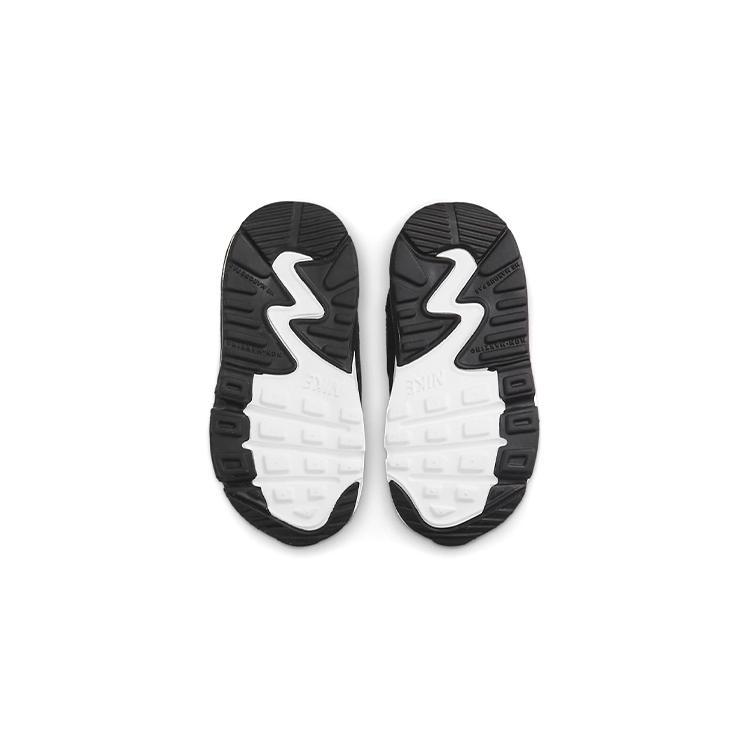 Nike Air Max 90 Toggle Fashion Abrasion Resistant Breathable Low Top Toddler Shoes Black White Green Infant And Toddler CV0065-002