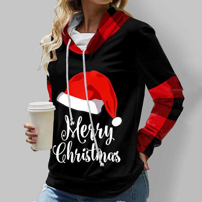 Women's Sweatshirt 3D Prints Christmas Theme Kawaii Graphics Long Sleeve T Shirt Casual Loose Fit O Neck Tee Long Sleeve Tops