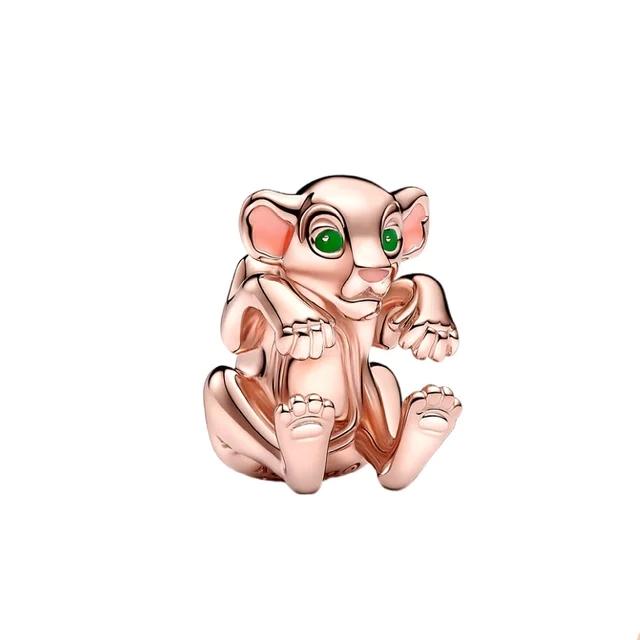 Hot Sell MINISO Disney 925 Silver Animals Mobilization Charms Beads Hot Original Bracelet Trinkets DIY Jewelry Women