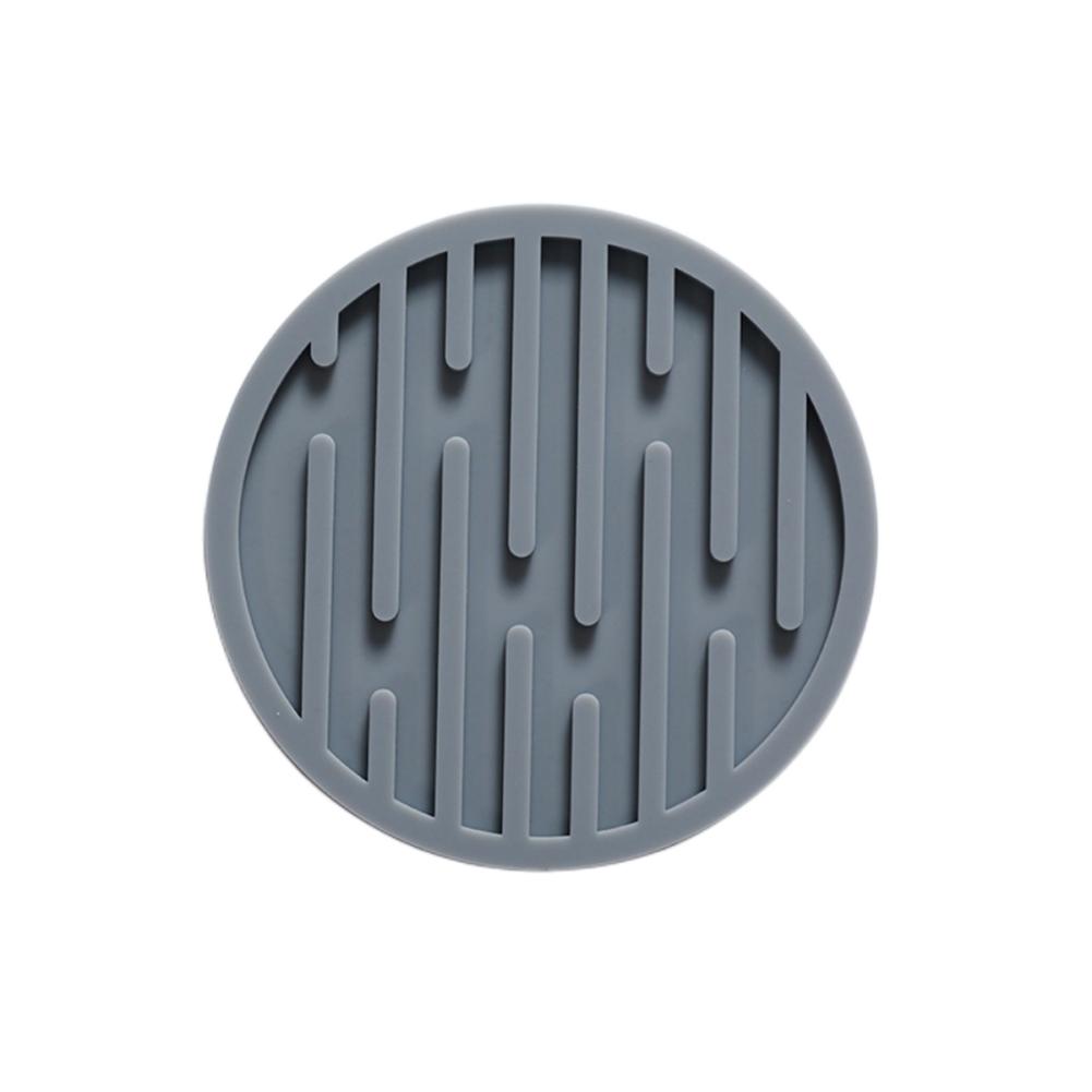 1PC Silicone Drain Coaster Multi-purpose Heat Resistant Protection Cup Holder Drying Mat Draining Pad Table Placemat
