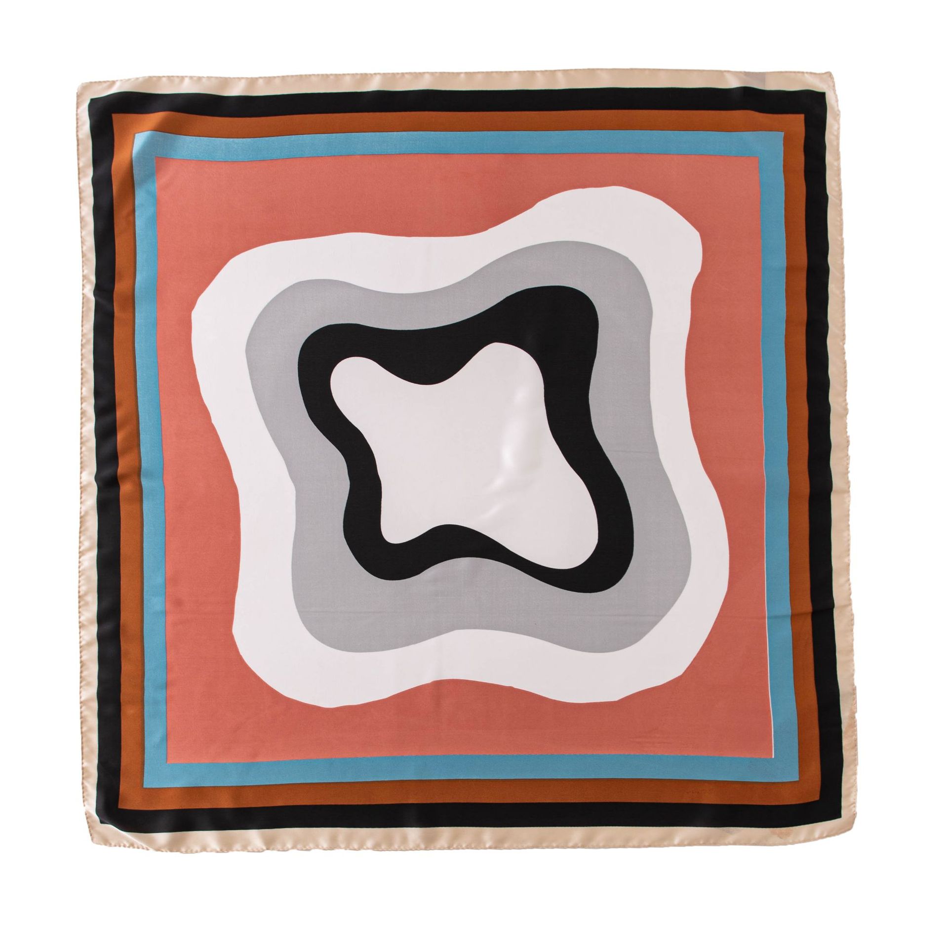 

Простой и модный шарф из искусственного шелка, нишевый женский шарф-шаль для поездок на работу, повседневный универсальный шарф, маленький квадратный шарф 70*70cm