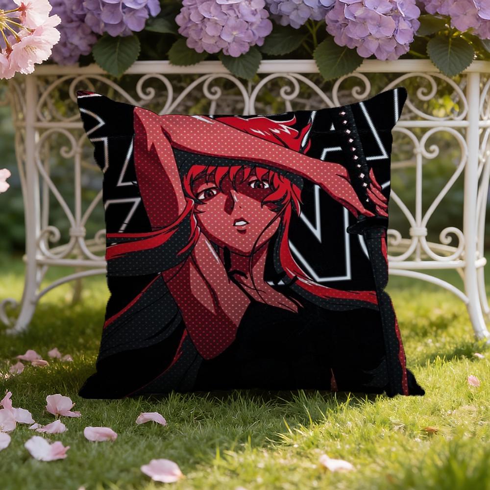 M-Mirai N-Nikki Cushion Cover Home & Car Dual-Scene Pillow Cover: Reversible for Premium Comfort