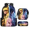 NARUTO Animated 15in Daily Pack with Adjustable Carry Straps, Children Daily Lightweight School Carrier for Boys & Girls Age 6-10