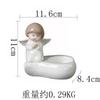 Nordic Style Prayer Ceramic Angel Candle Holder Living Room Bedroom Desktop Romantic Candle Cup Ornament