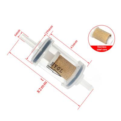 Motorrad Aluminium Legierung Sheel Kupfer Core Öl Filter Fit Gasline Kraftstoff Filter