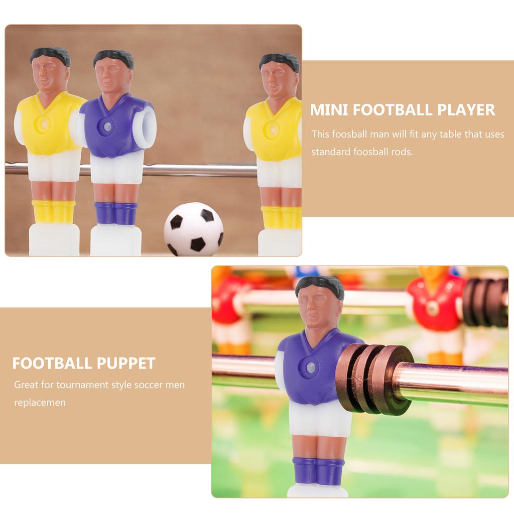Fotbollsspelare Bordsfotboll Mini Män Reservdelar Plast Bordsdocka Figurer Barnspel