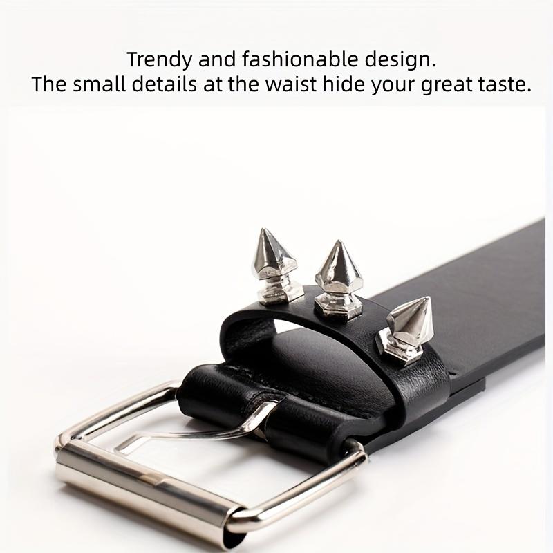 1PC Studded Belt Metal Punk Rock Rivet Belts For Women/Men Punk Belt Gothic Belt Accessories For Jeans Pants