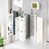 Magnetic Self-Adhesive Wall-Mounted Tissue Holder With Cling Film, Easy Magnetic Installation, Suitable For Kitchen, Bathroom