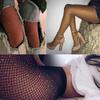 Sexiga strumpbyxor med strass Tunna akrylfiber Sexiga utskärningar i nätstrumpbyxor för nattklubb