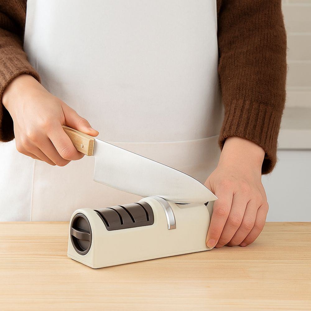 Rechargeable Wireless Electric Cutter Sharpener Coarse and Fine Cutter Whetstone Kitchen