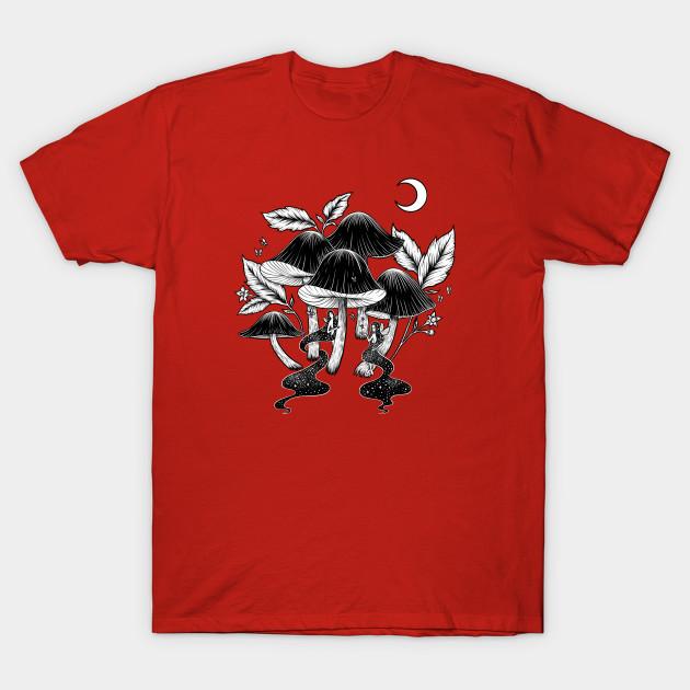 

Unisex Fashion TShirt Fairies In Fungi Forest Print TShirt Plus Size S-5XL T-Shirt 100%Cotton Tops O Neck Short Sleeve Tees M червоний