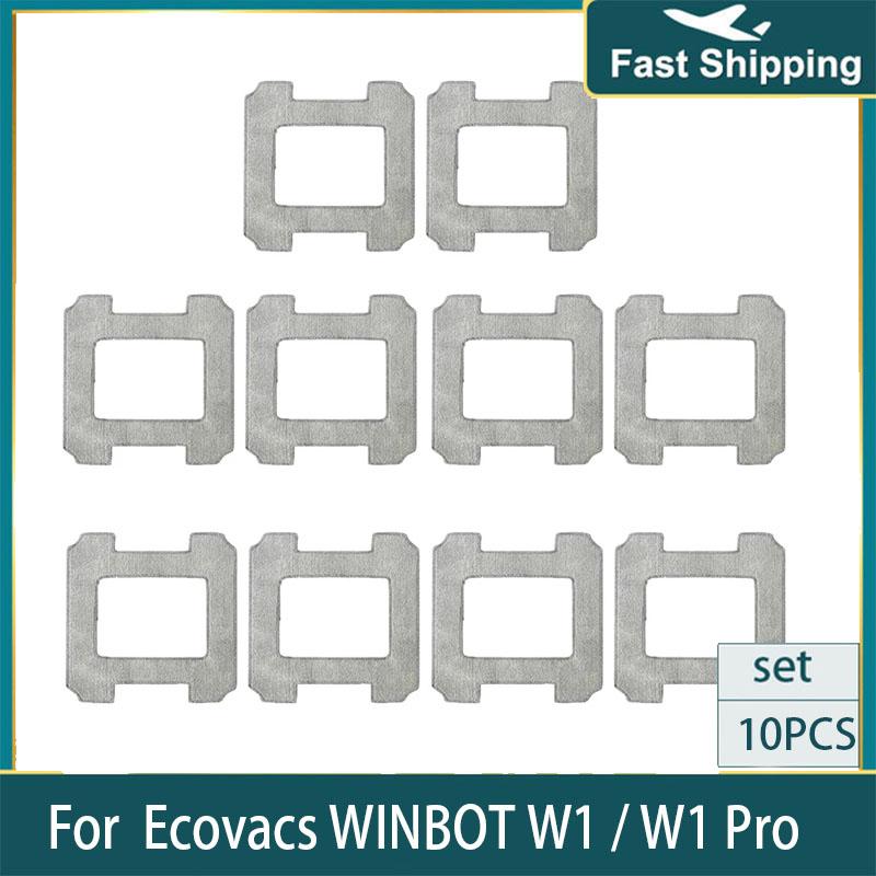 Washable Mop Cloths Cleaning Rag for Ecovacs WINBOT W1 / W1 Pro Window Cleaner Robot Accessories
