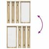 Wall Mounted Coat Rack in Sonoma Oak 84 x 10 x 80 cm
