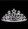 Party crown five-pointed star letter hair crown HAPPY BIRTHDAY birthday crown cake decoration