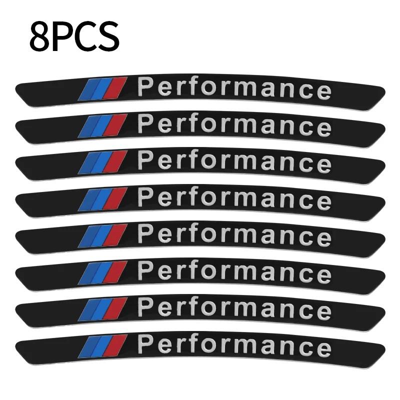 JKGN2 4Pcs Aluminum Car Styling Wheel Hub Badge Tire Rim Stickers For BMW M Emblem E46 E36 E34 F10 E90 F30 E60 F30 E53 E30 E92 E87