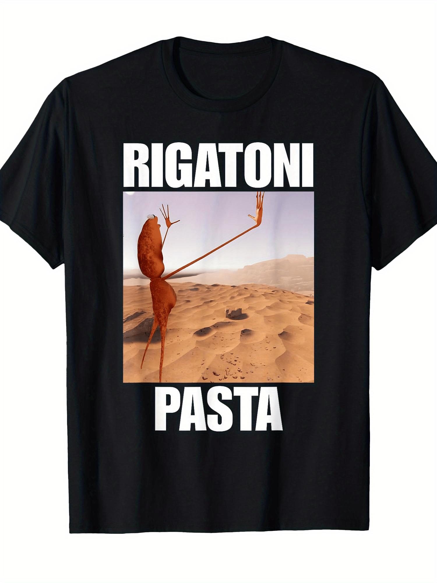 Marcus The Worm Rigatoni Pasta Tshirt Machine Washable for Men Women Everyday Clothing Crew Neck Shirt Relaxed Fit S