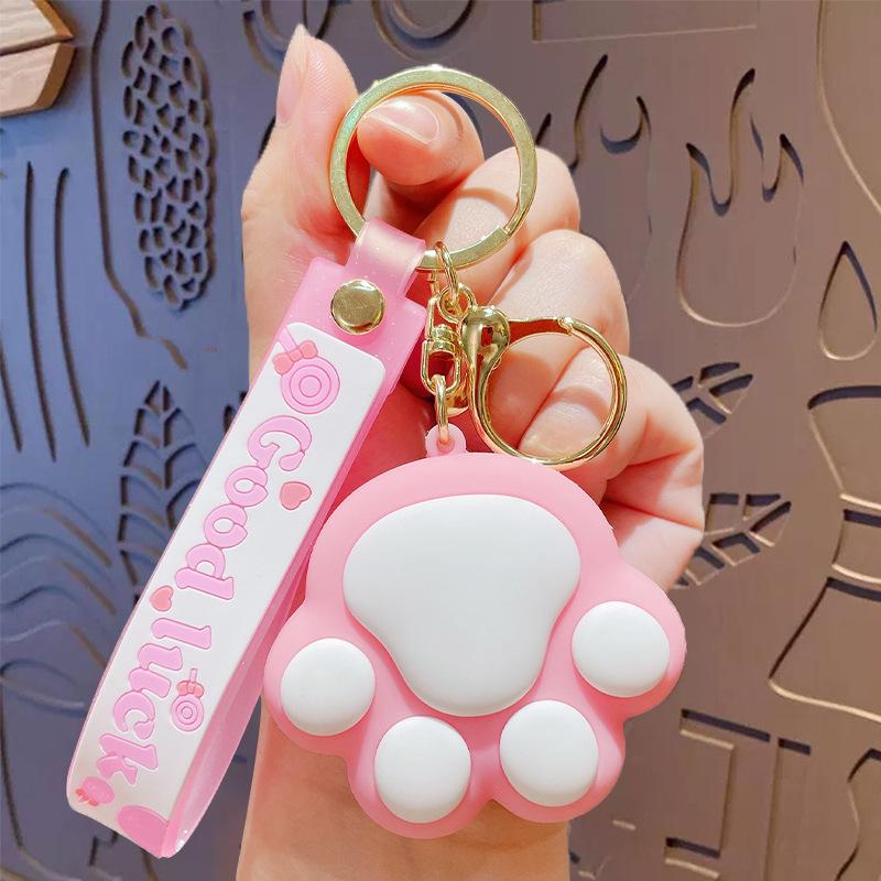 Cute Cartoon Cat Claw Doll Keychain Backpack Pendant Couple Car Bag Key Chain Pendant Small Gift