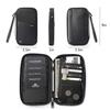 VanFn RFID Travel Passport Family Passport Trip Document A Nylon One Modern Fit Wallet, Holder, Organizer, P.Travel Series, - - Black, Size,