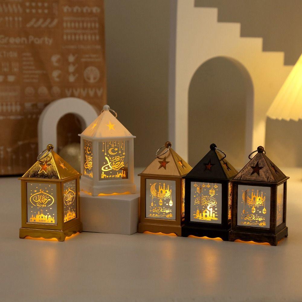 Creative Night Light Eid Mubarak LED Lantern Festival Lantern Ramadan LED Lights  Ramadan Kareem