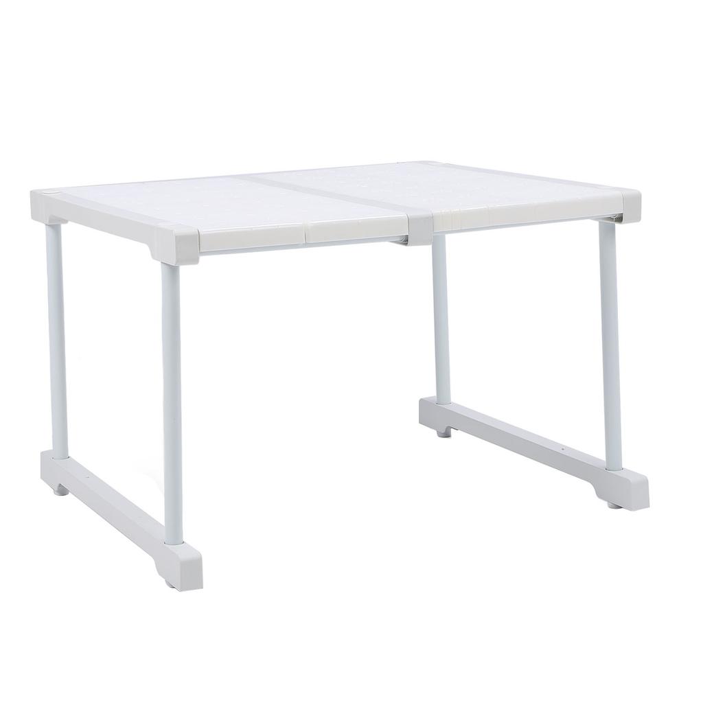 Expandable Cabinet Shelf Carbon Steel ABS PP Closet Storage Shelf Cabinet Organizer Riser Rack for Kitchen Cupboard