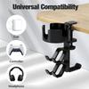 Unordnungsreduzierer Becherhalter 7,52x6,02x3,74 Zoll Schreibtisch-Organizer U-förmige Schlitze Anti-Rutsch-Pad Einfache Installation Multifunktionaler Einsatz