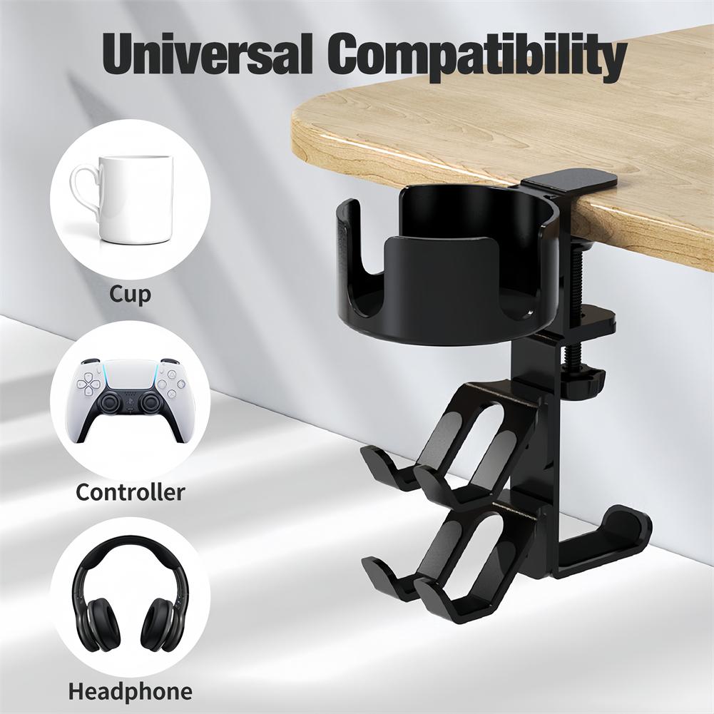 Unordnungsreduzierer Becherhalter 7,52x6,02x3,74 Zoll Schreibtisch-Organizer U-förmige Schlitze Anti-Rutsch-Pad Einfache Installation Multifunktionaler Einsatz